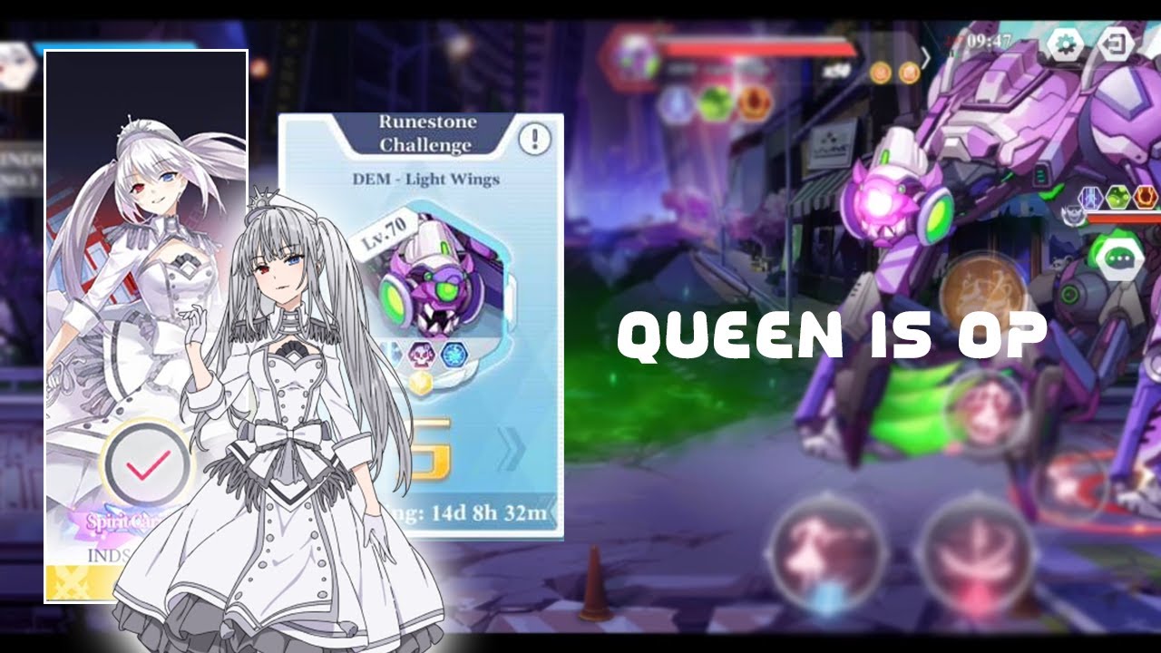 Date A Live Spirit Pledge - Queen Solo Rune S DEM Light Wings