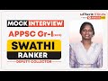 Swathi | Deputy Collector | APPPSC Group-1 (2023) | RANKER | Mock Interview | Merit Minds