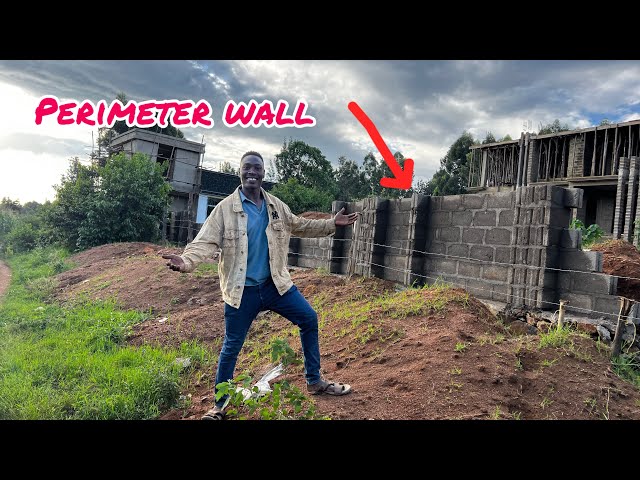 FINALLY GET  SOLUTION FOR SECURITY IN OUR DREAM  HOME || CONSTRUCTION🚧 IN PERIMETER WALL UPDATING class=