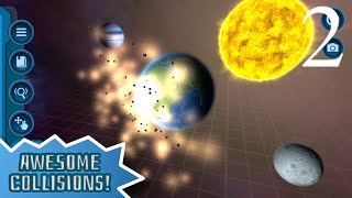 My Pocket Galaxy 3D Gravity Sandbox - Characteristic System The Movie 2 Part 5 Orange System