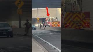 Car Explodes In Front Of Firefighters