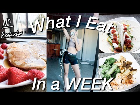 What I EAT in a WEEK {Realistic} | Intuitive Eating as a College Student