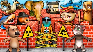 Survival In Maze Of Anomaly Brainrots - Moon Woke Up - Karkerkar Kurkur Minecraft Animation Gameplay