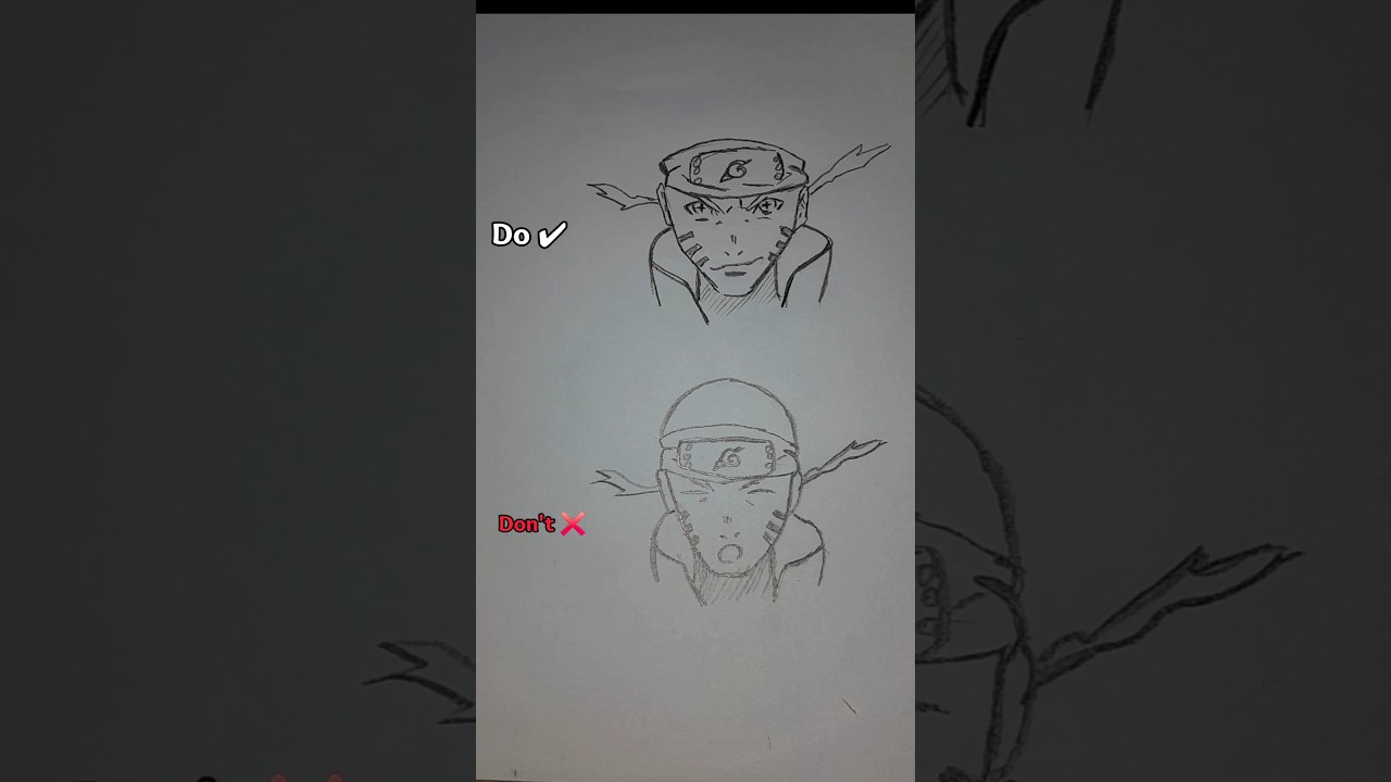 how to draw naruto hair 