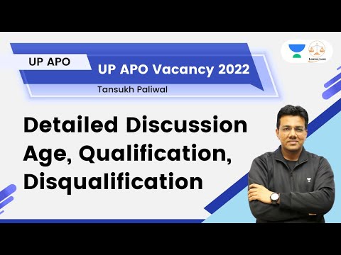 UP APO Vacancy 2022 | Detailed Discussion Age, Qualification, Disqualification  | By Tansukh Sir