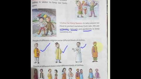 EVS CLASS- 2 CHAPTER-6 OUR CLOTHES --PART-1