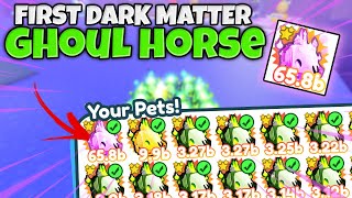 ?*FIRST* DARK MATTER GHOUL HORSE MYTHIC?✨II Pet Simulator X Halloween Event Roblox