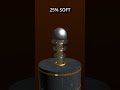 0% vs 100% Ball Fall Torus Capsule 3D Soft Body Simulation