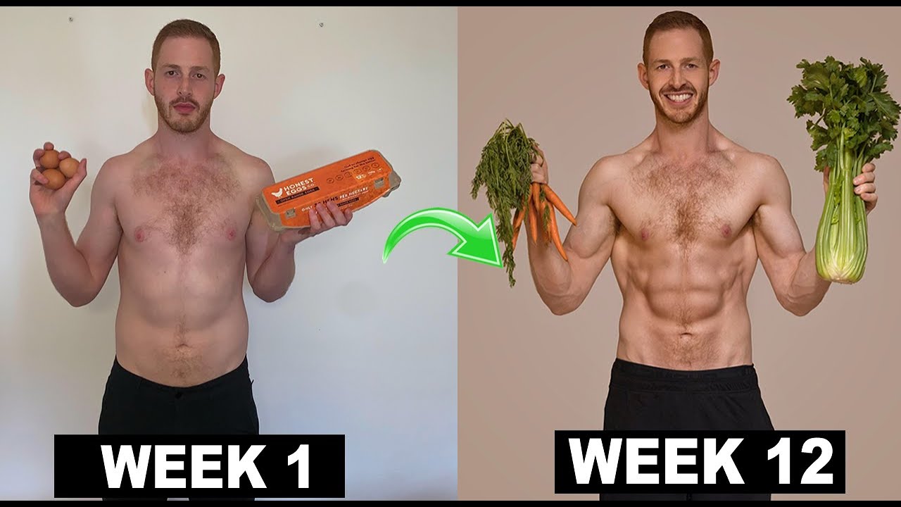 12 Week Vegan Body Transformation (Game Changers Diet) || Max's Monthly Challenge