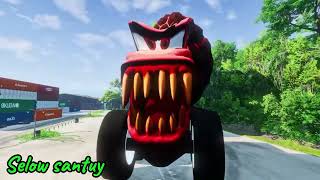 فيديو Epic Escape Lightning McQueen eater vs Bus eater في BeamNg.Drive screenshot 4