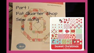 #fqsquiltalong #shortcutquilt #charmpacktreeskirt FQS sew along part 1