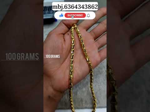solid gold chain 100 grams #gold #chain #shorts #viral #trending