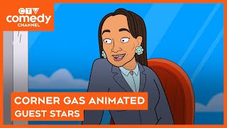 Corner Gas Animated Production Bites - Tantoo Cardinal