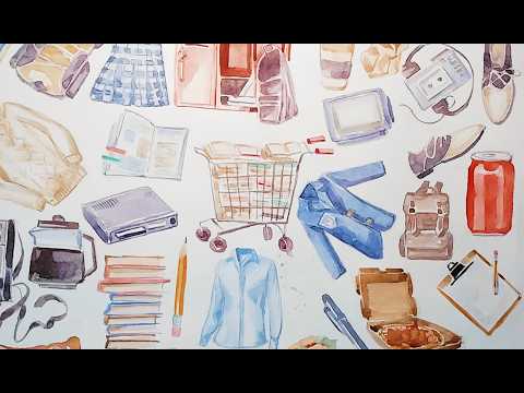 Smart Girl PNG Watercolor Clipart, a Seasonal Illustration by ArtCreationsDesign (Thumbnail 2 of 5)