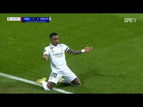 [22/23 UCL] 리버풀 vs R.마드리드 비니시우스 주요장면