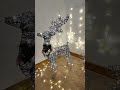 новогодний светодиодный олень с санками