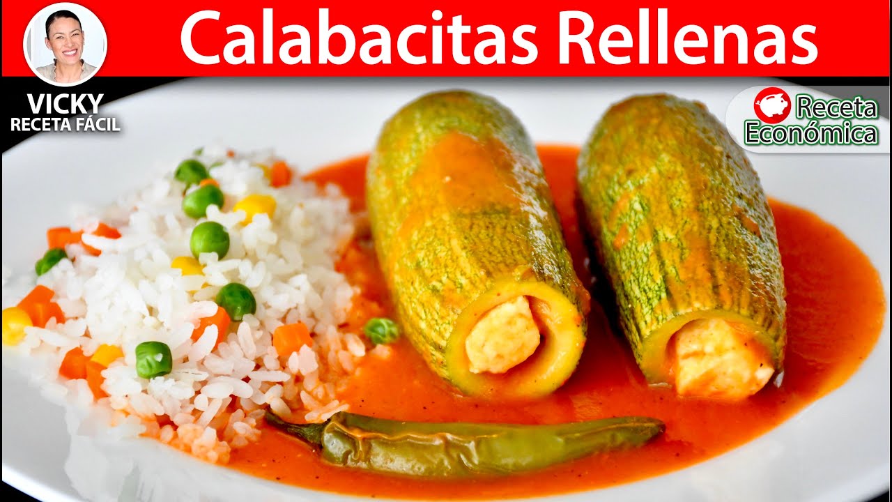 CALABACITAS RELLENAS | Vicky Receta Facil - YouTube