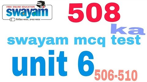 508 ka mcq unit 6 week 6