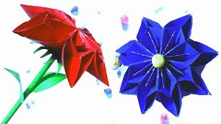 How to Make Easy & Beautiful Paper Flower / kagojer ful / Paper Flower Making