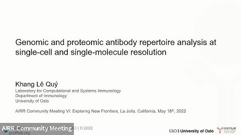AIRRC6 - Genomic and proteomic repertoire at single-cell and single-molecule resolution (K. Le Quy)