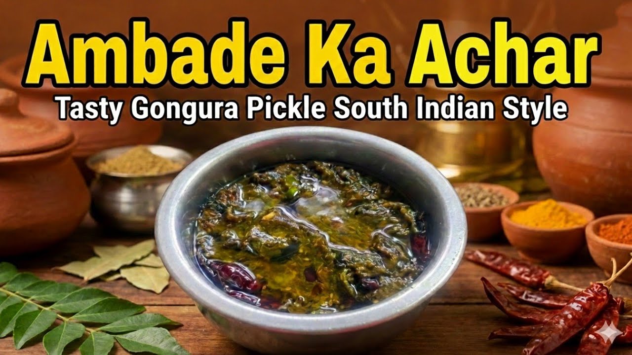 Ambade Ka Achar Recipe/Gongura Pickle/ambade ki bhaji