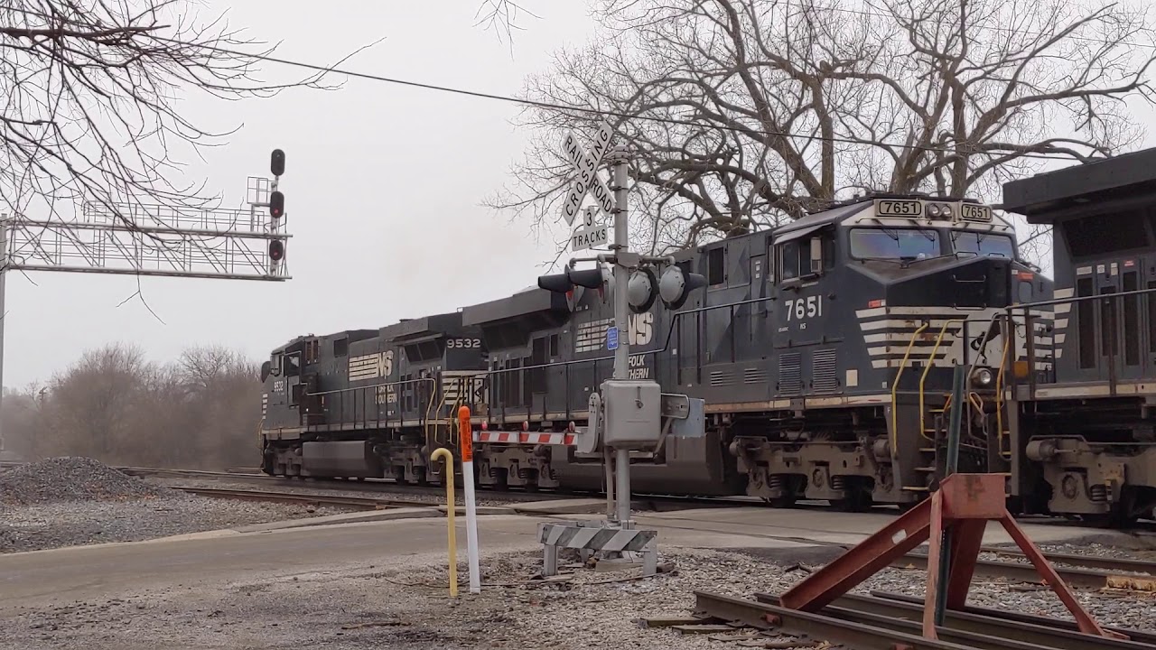 Norfolk Southern Freight Train in Tolono, IL.
