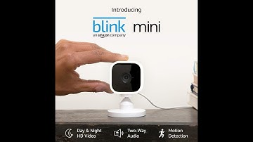blink mini camera review compact indoor plug in smart security camera 1080 hd video