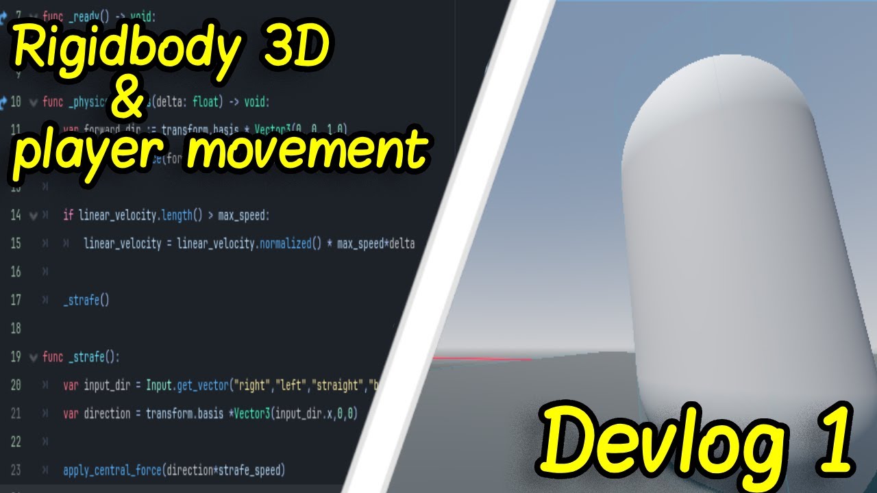 Rigidbody 3D & physics based player movement | Devlog 1 - YouTube