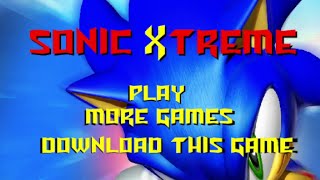 Sonic Xtreme (Flash Game) - Full Longplay