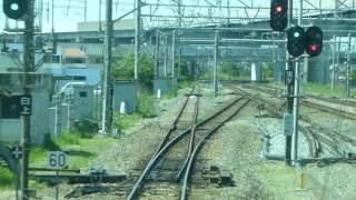 2016/5/15 【E129系 前面展望】 新潟駅 高架化工事施行中　936M 白新線　東新潟⇒新潟