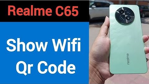 Realme C65 me Wifi QR code Kaise nikale, how to show wifi QR code