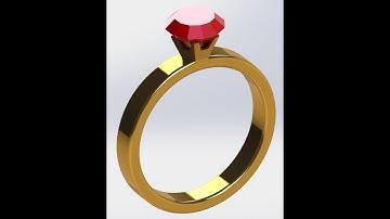 How to make diamond ring in solidworks?