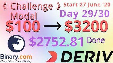 $100 to $3200 Challenge | $2752.81 Done | start 27 june 