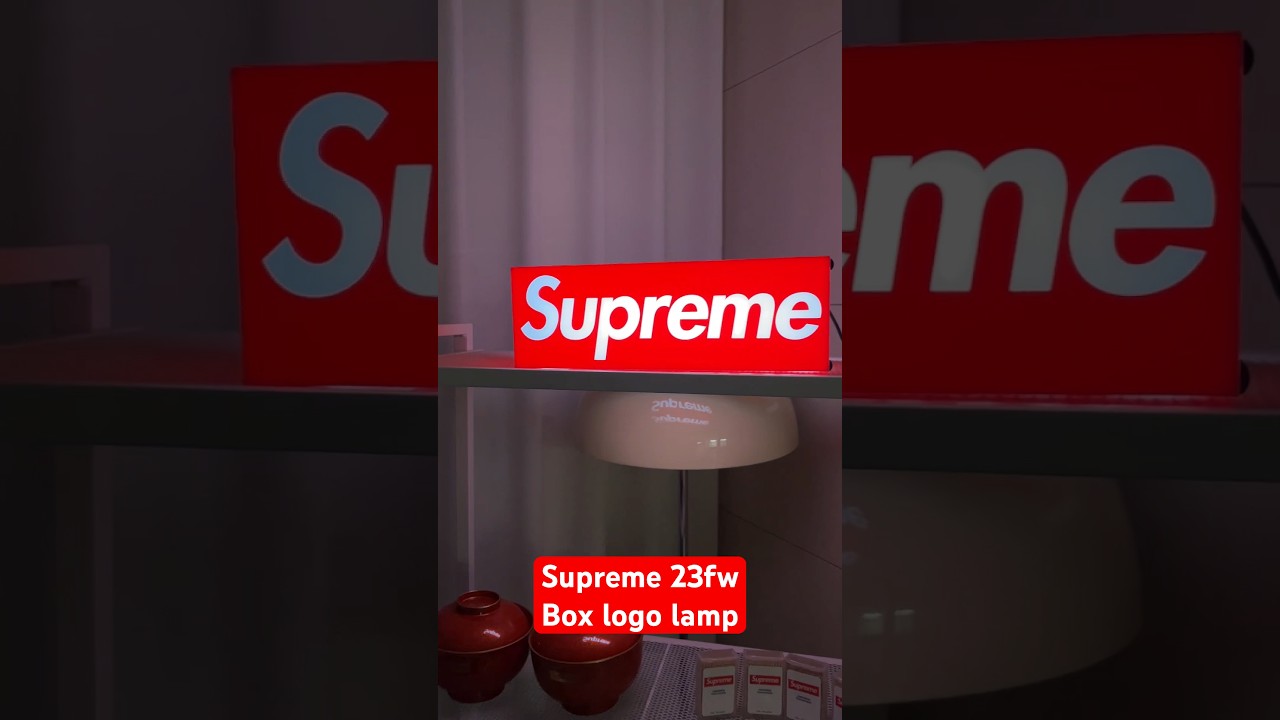 Supreme Box Logo Lamp Red - 23FW - YouTube
