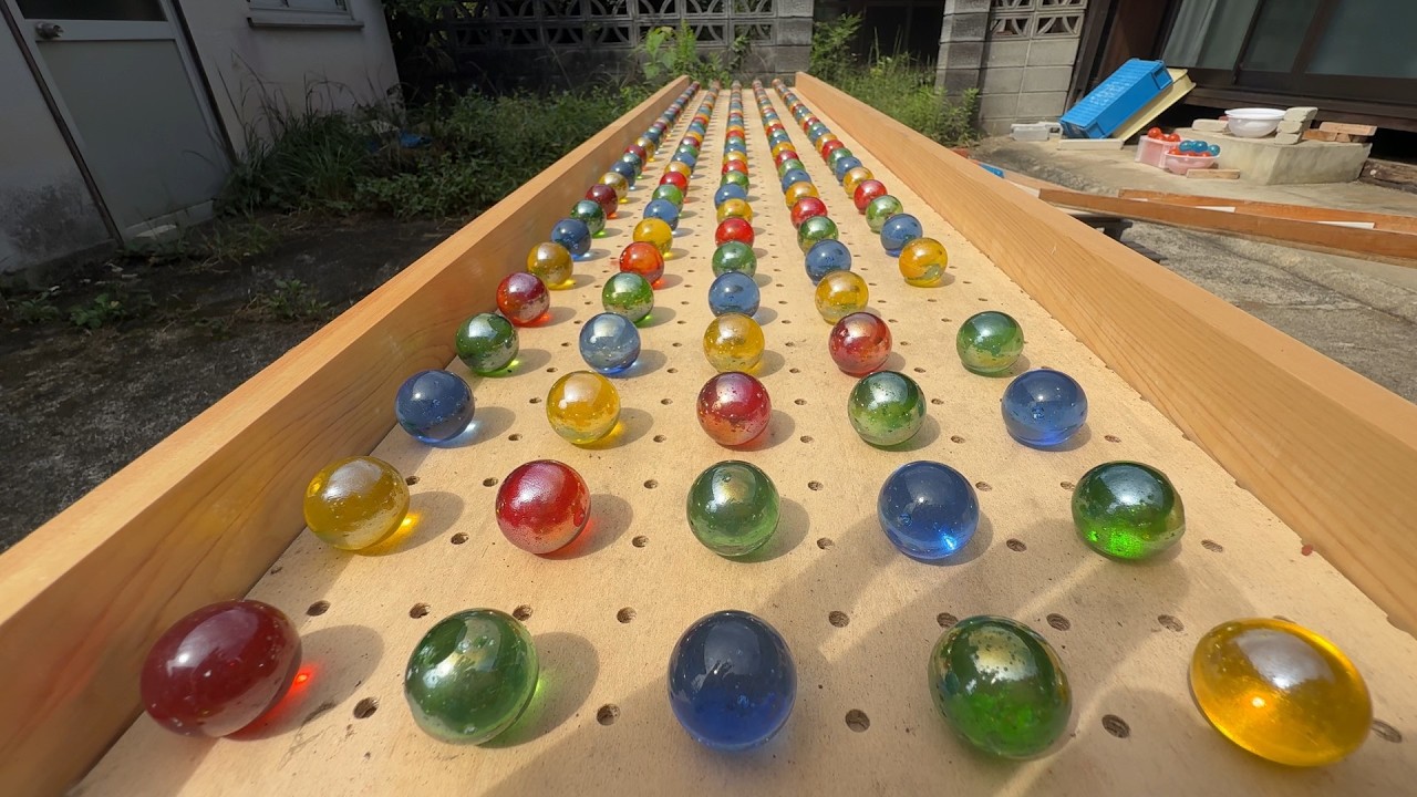マーブルラン351 marble run 1番大好きなコース 果てしないスロープ どこまでも続く編