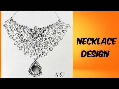 Necklace | Jewelry design drawing, Jewelry drawing, Jewellery design  sketches