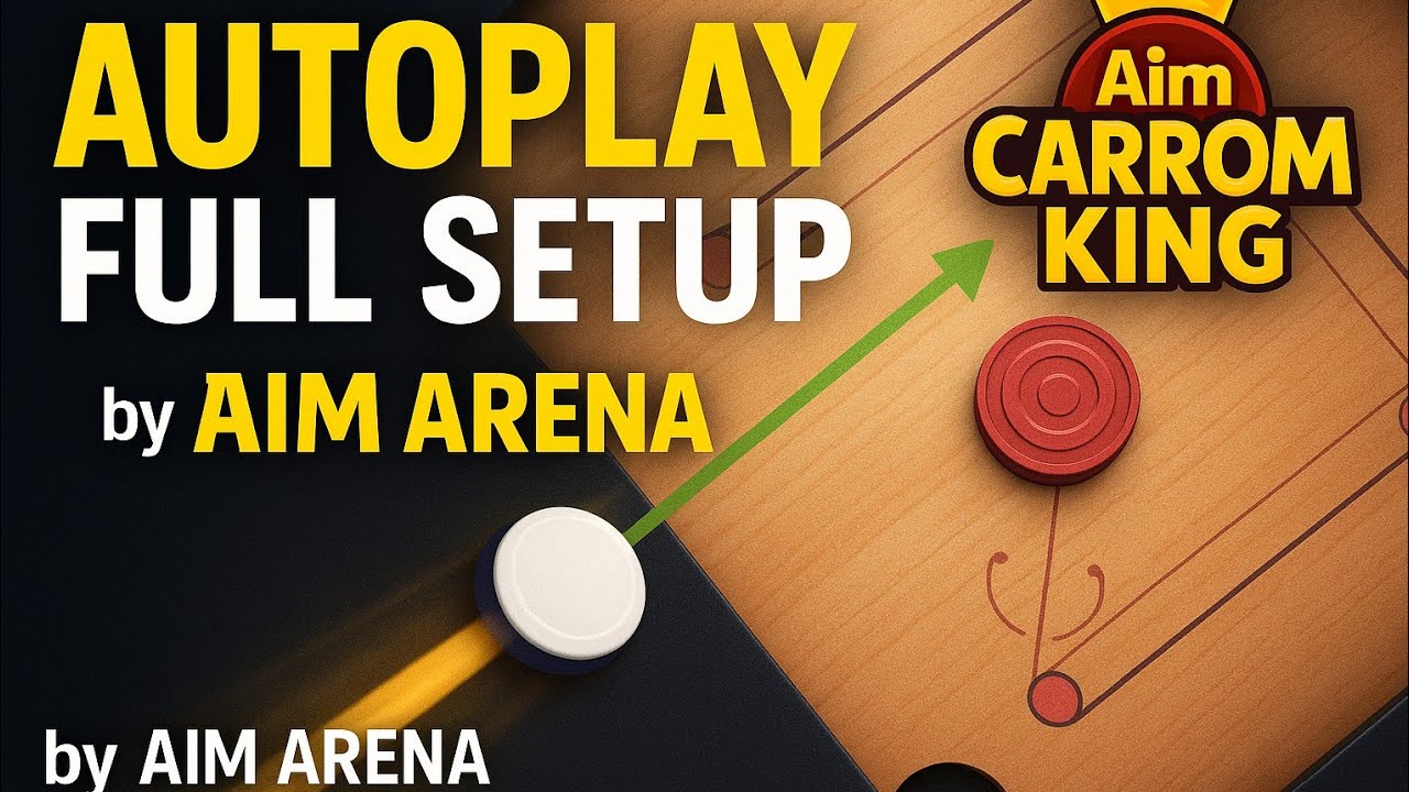 Aim carrom king autoplay full setup video // easy to use // 
