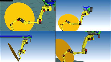 Fanuc RoboGuide RobotOnRobot simulation