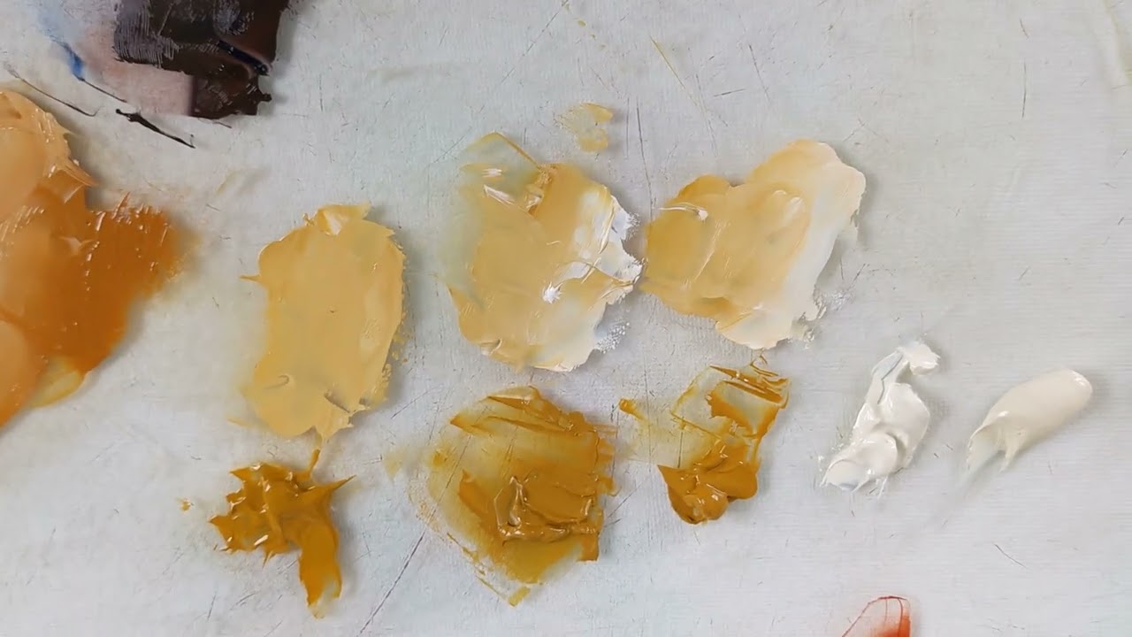 Yellow Ochre Oil Paint Comparison: Rublev, Old Holland, and Vasari