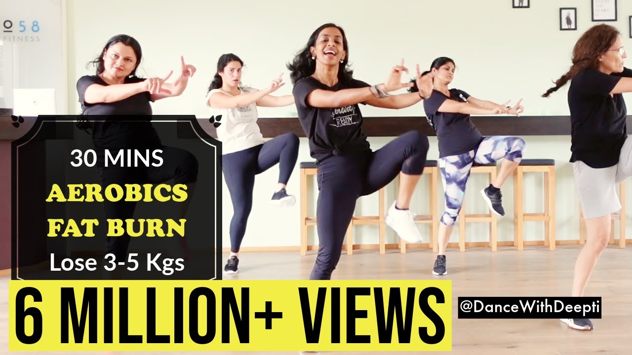 Burn Arm  Leg  Belly Fat   30mins Aerobics Workout  Bollywood  dancewithdeepti
