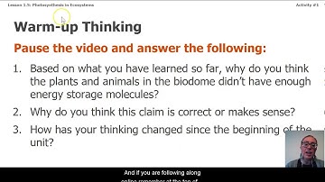 Grade 7: Matter & Energy in Ecosystems, Lesson 4 (Part 1 of 4)