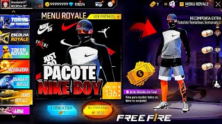 CORREE!! MELHOR OURO ROYALE? NOVO EVENTO DE LOGIN, SKIN DOS ESTILHAÇOS? NOVA ATUALIZAÇÃO - FREE FIRE
