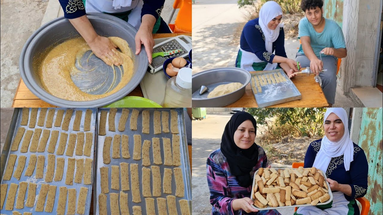 عزيزة وفاطمة حضرو حلوة الماكينة او كيكس وطني للمولد النبوي الشريف اقتصادية وكذوب فالفم