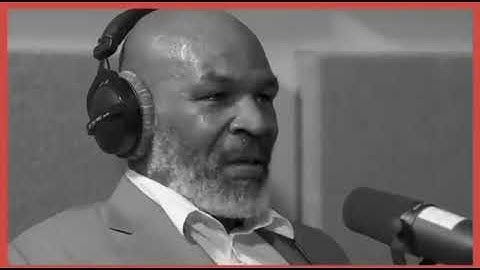 mike Tyson cries when talking about the past.