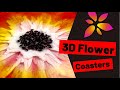 34. Making 3D Flower Resin Coasters with Color Blend
