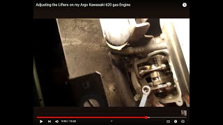 Adjusting the Lifters of my Kawasaki 620 gas Engine in my Argo