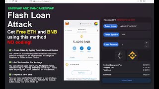 Howto Earn BNB or ETH | UPDATED 3.28.22 | F*L*A*S*H L*O*A*N Arbitrage Deploy With Smart Contract