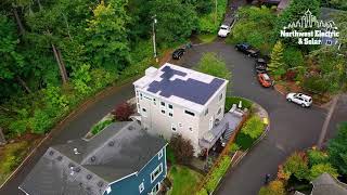 Washington Solar Flat Roof Installation Compilation