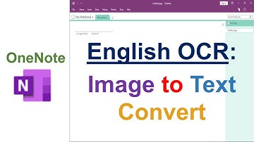 How to Image to Text Conversation || OneNote OCR English