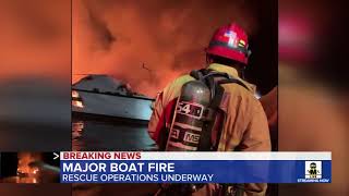 30 People Missing After Boat Catches Fire